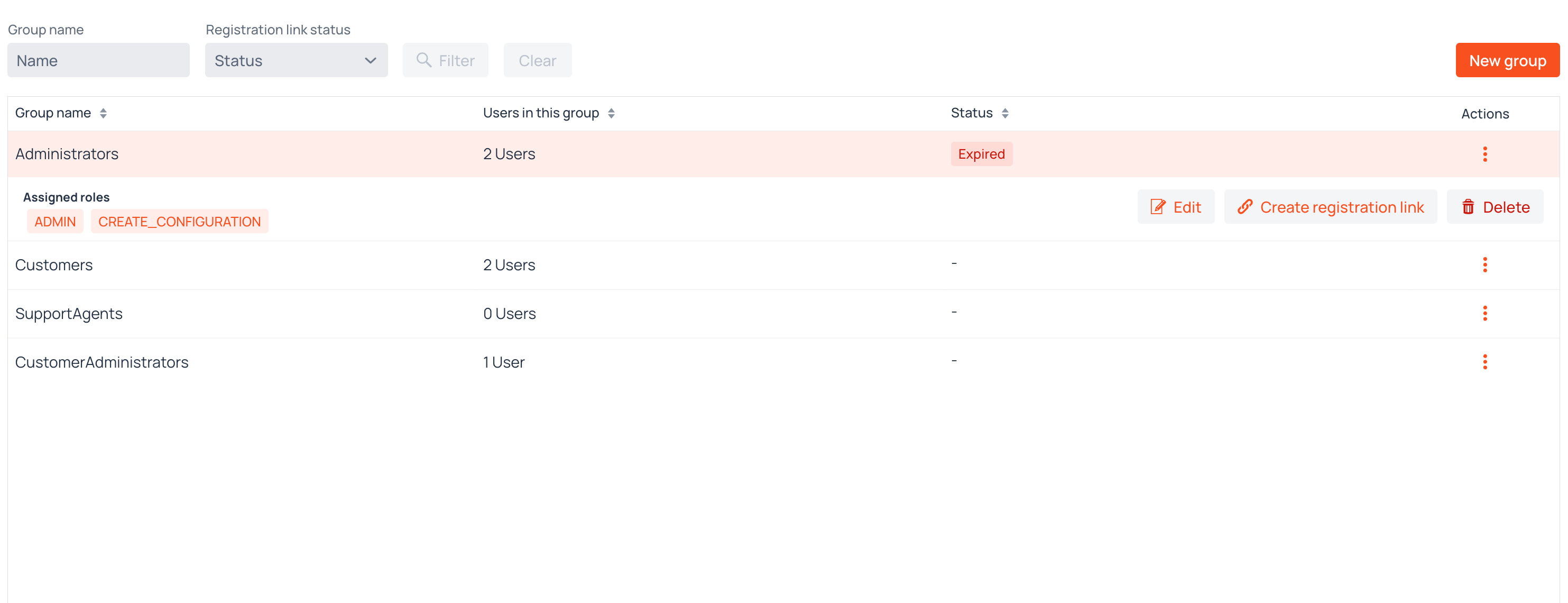 Action Button Dropdown Menu